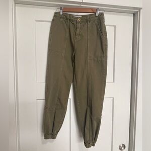 Koralline joggers jeans. Purchased in Italy. Green. Pockets.